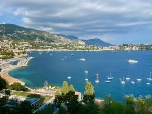 Picture of bay in Nice, France. View to Villefranche