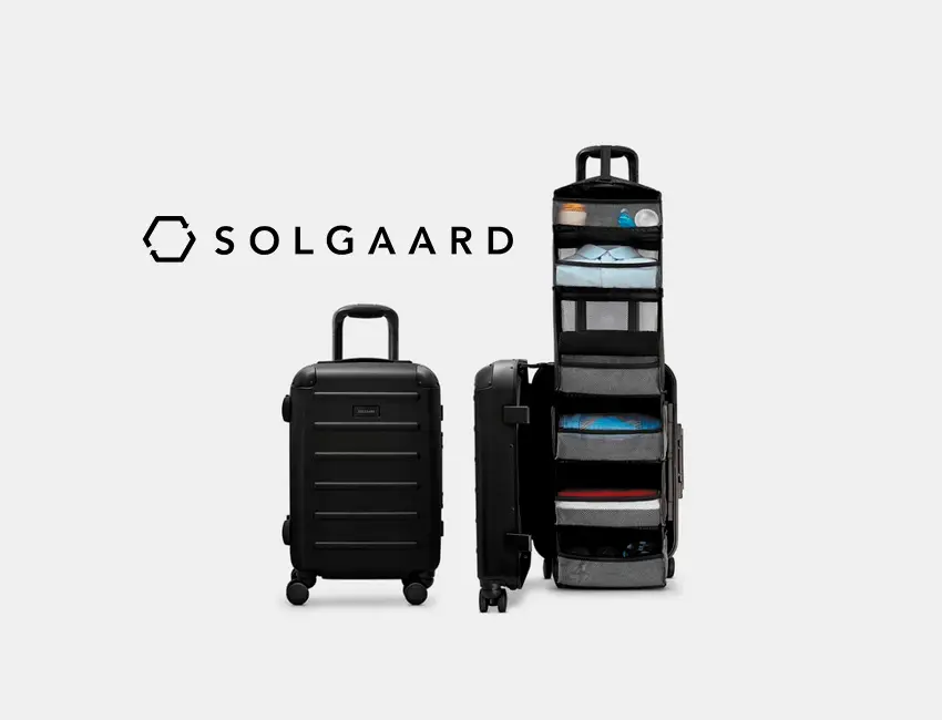 Solgaard Luggage Suitcase with logo