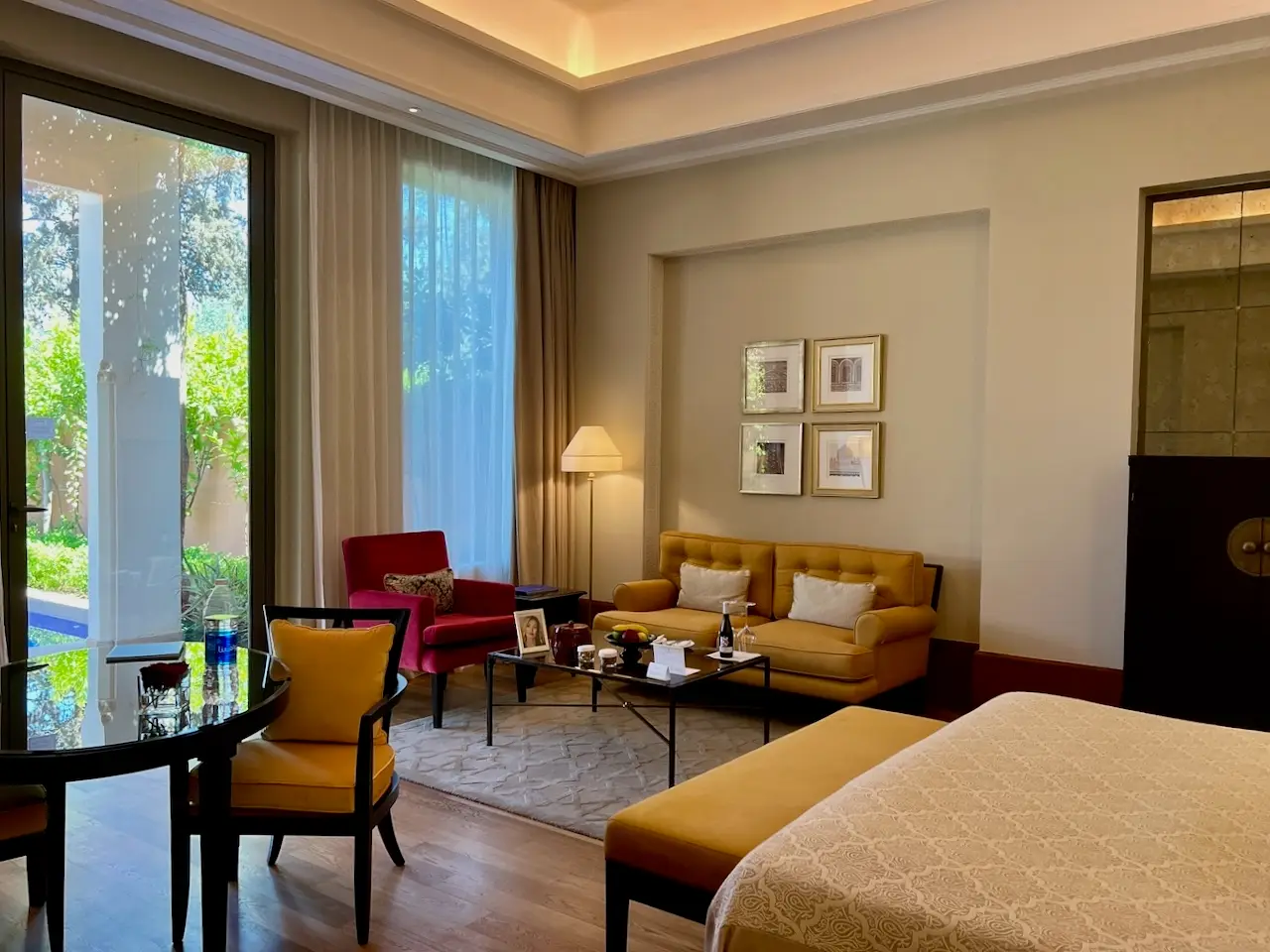 Guest room at The Oberoi Marrakech