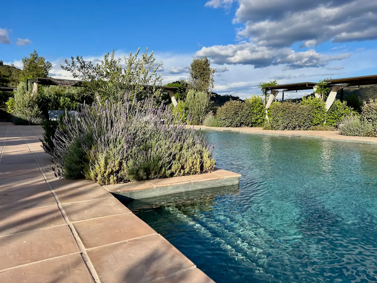 Swimming pool at a hotel in Priorat, Spain